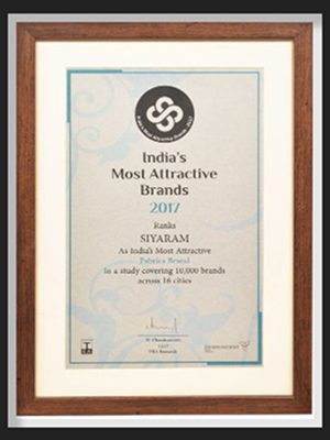  India's Most Trusted Brand - Siyaram's